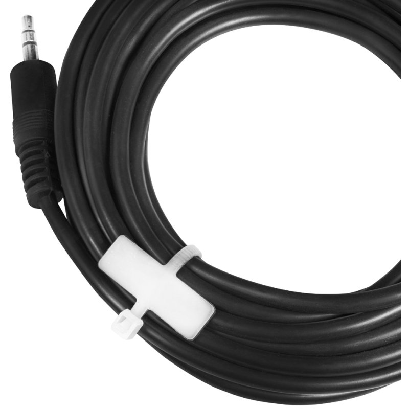 LogiLink serre-câbles avec étiquette, nylon, blanc, 100 × 2,5 mm, 100 pièces