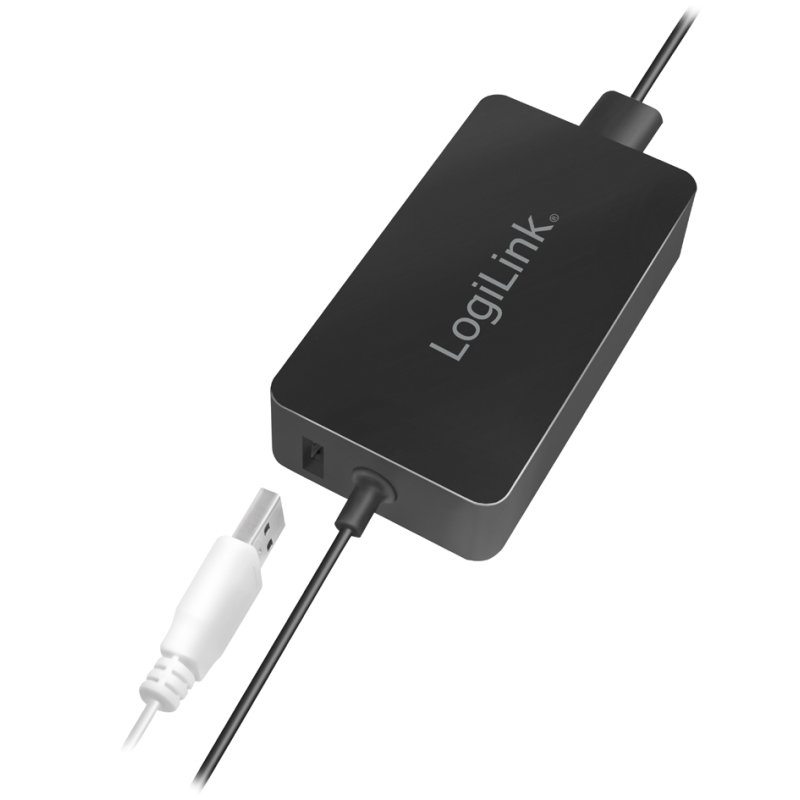 LogiLink power adapter for Surface notebooks, 44 watt, black, USB connection