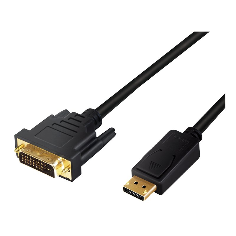 LogiLink DisplayPort to DVI adapter cable, black, 2 metres