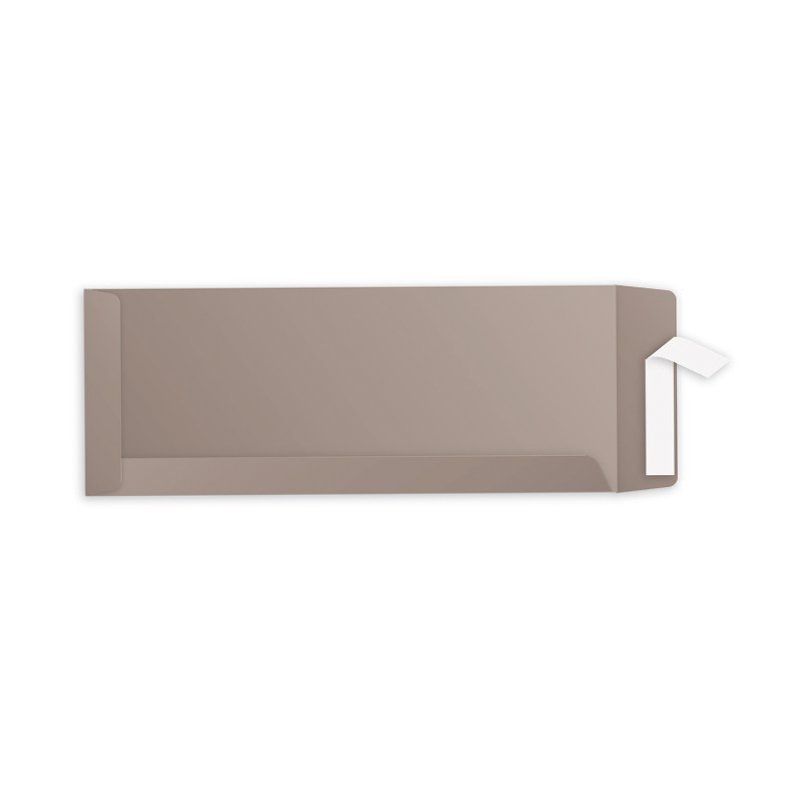 Pollen by Clairefontaine enveloppen, 125 × 324 mm, staalgrijs, 200 stuks