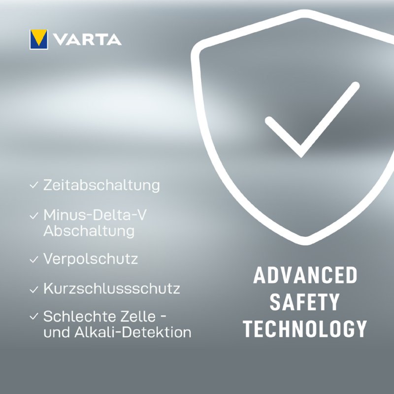 VARTA batterijlader LCD Plug, USB, 4x AA accu's