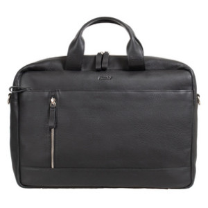 Alassio TIBER laptoptas, zwart, 41×9×28 cm, verstelbare schouderband