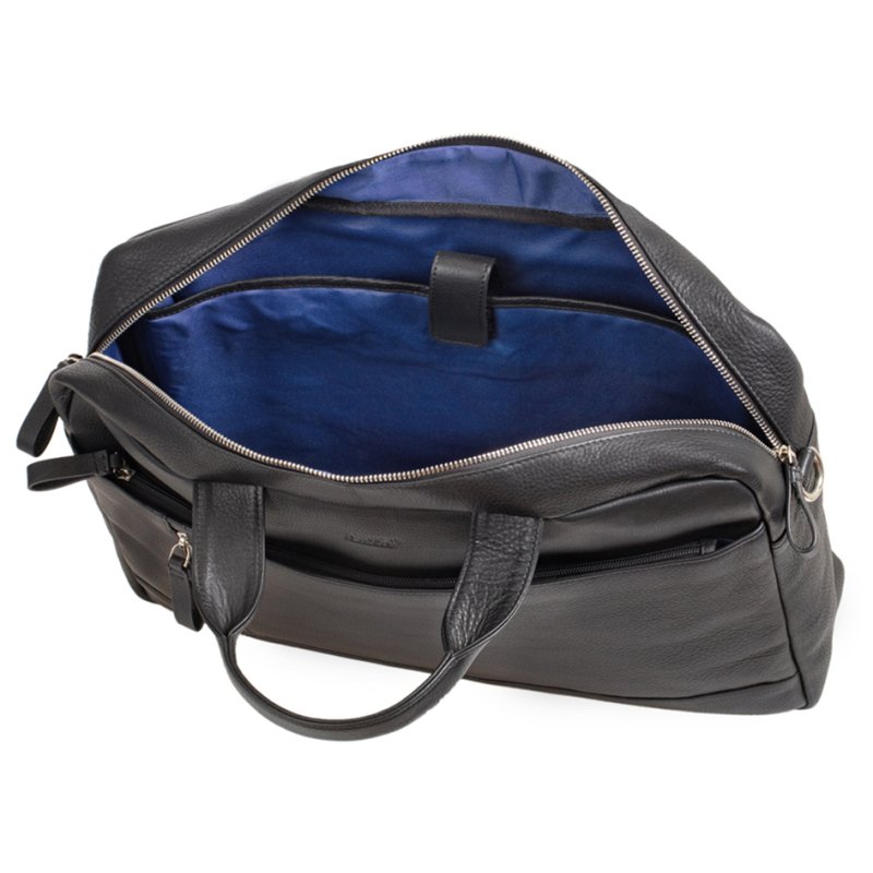 Alassio TIBER laptoptas, zwart, 41×9×28 cm, verstelbare schouderband