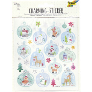 folia kerstkaartjes Betoverend Kerstfeest I, 150×170 mm, zelfklevend, 2 vel