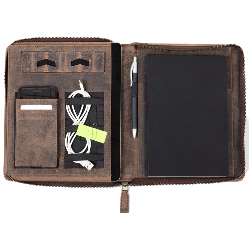 PRIDE&SOUL organizer CHARON, leer, bruin, 205×45×270 mm