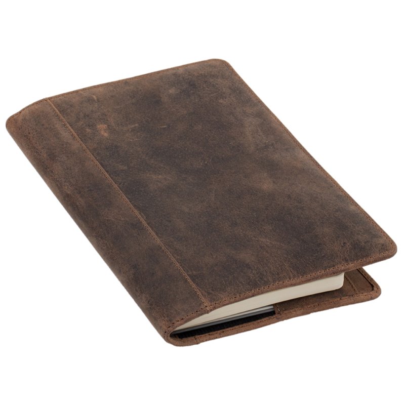 PRIDE&SOUL organiseur en cuir PERKINS, marron, 155×10×225 mm