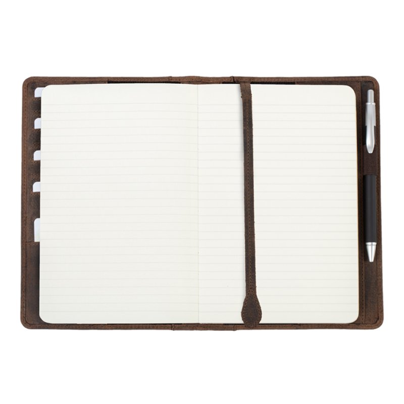PRIDE&SOUL organiseur en cuir PERKINS, marron, 155×10×225 mm