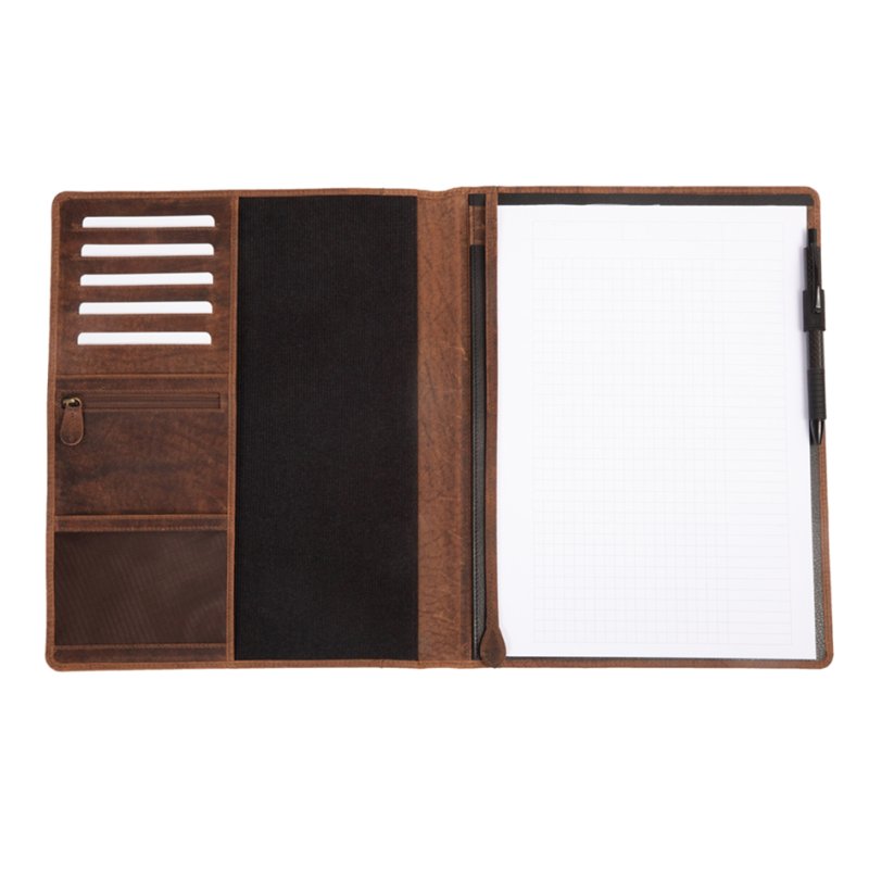 PRIDE&SOUL chemise d'écriture WINSTON, cuir, marron