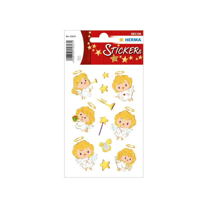 HERMA Christmas stickers, glitter, 2 sheets