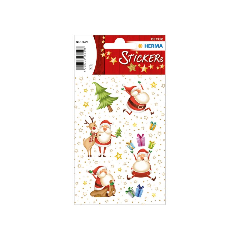 HERMA Christmas stickers, glitter, 2 sheets