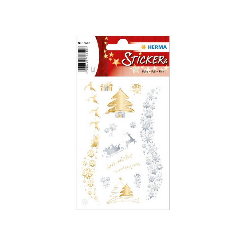 HERMA autocollants de Noël kit créatif 'Rêves de Noël', stickers vinyle, 1 feuille