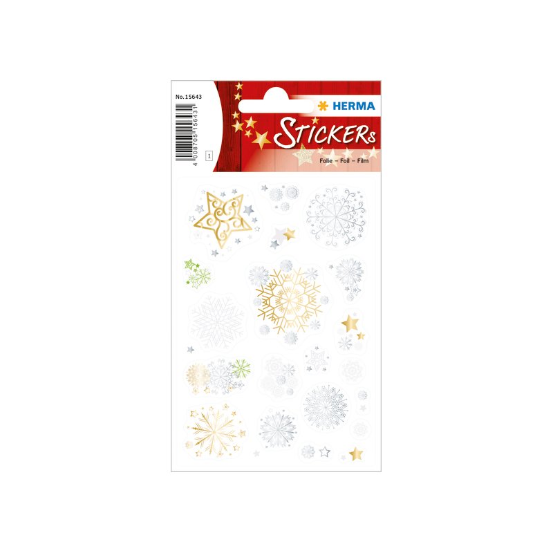 HERMA autocollants de Noël kit créatif 'Rêves de Noël', stickers vinyle, 1 feuille