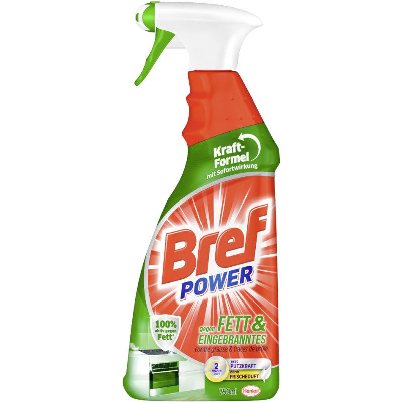 Bref Power dissolvant graisseux, 750 ml, flacon pulvérisateur