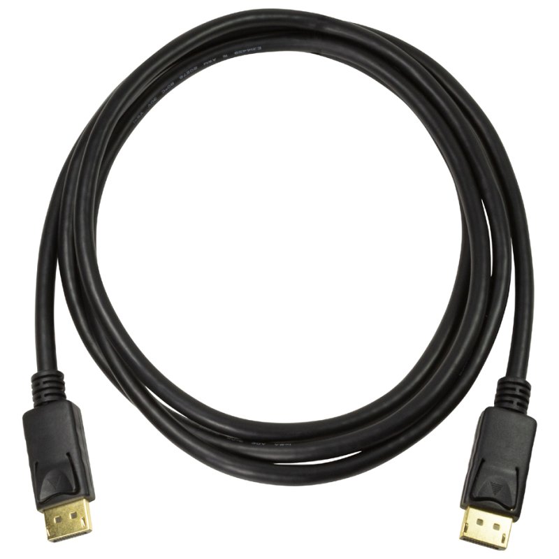 LogiLink Câble DisplayPort 1.4, noir, 2,0 mètre