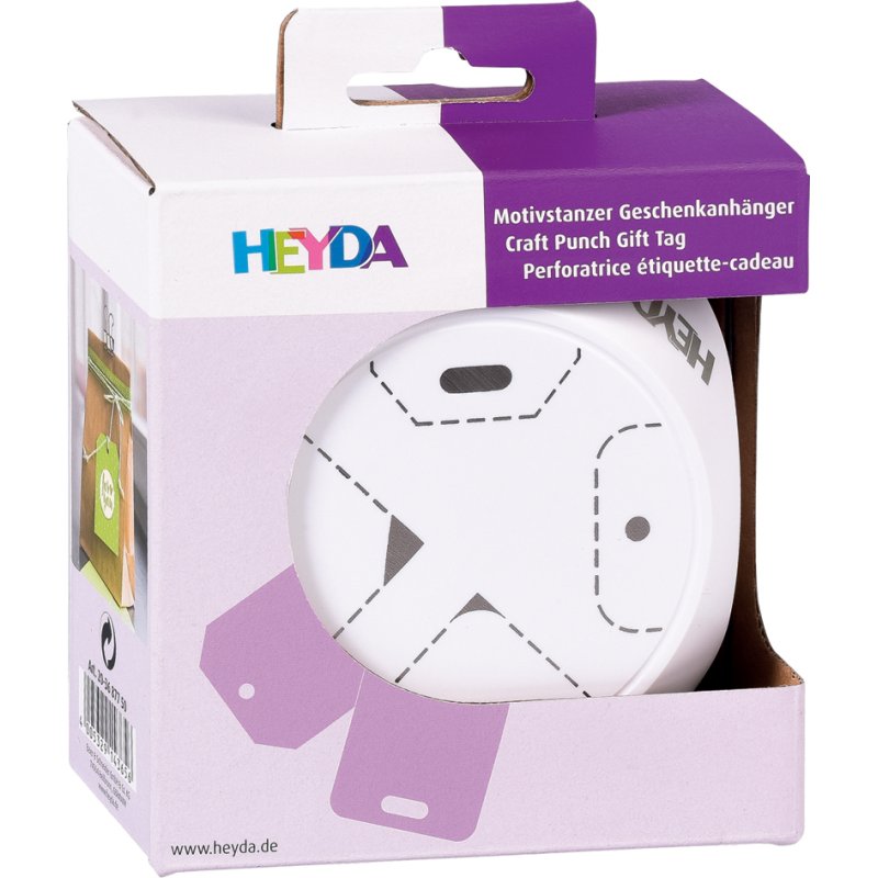 HEYDA prikstans cadeaulabels, flexi-motivstanzer, karton tot 220 g/m²