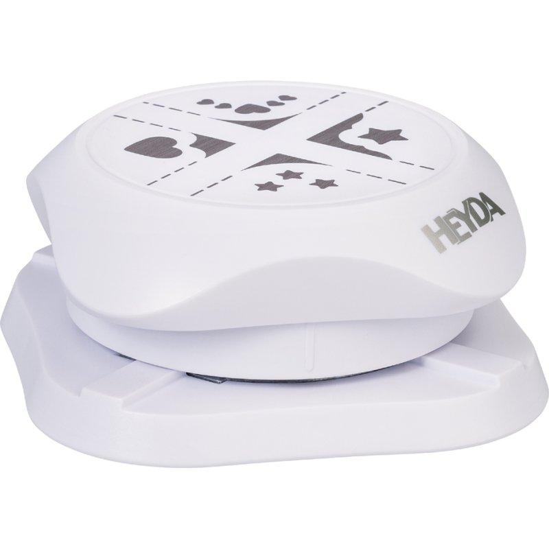 HEYDA vouwstans 4-Eck, vier verschillende hoeken, karton tot 220 g/m²