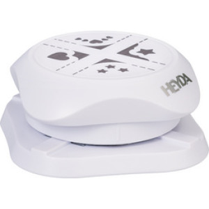 HEYDA vouwstans 4-Eck, vier verschillende hoeken, karton tot 220 g/m²