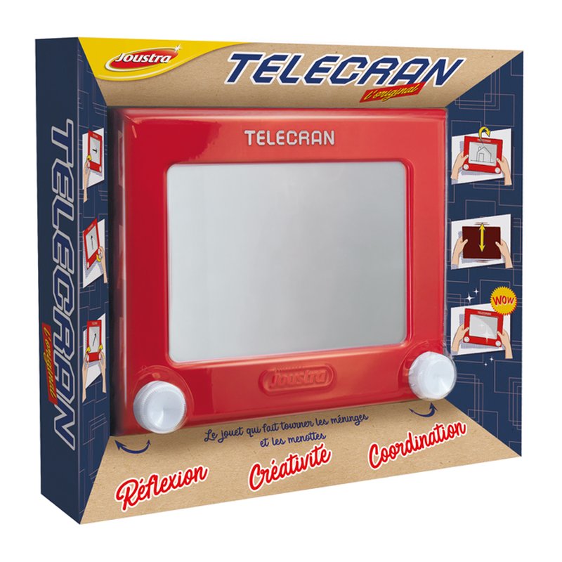 Joustra tekenplank TELECRAN ORIGINEEL, rood, kunststof