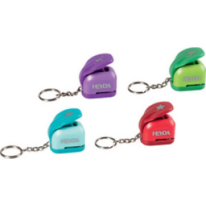 HEYDA decoratieve perforator Mini Hangers Kerst, 4 motieven, 10 mm, 32 stuks