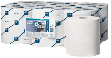 Tork Universele Reinigingsrol, 1-laags, wit, 300 meter