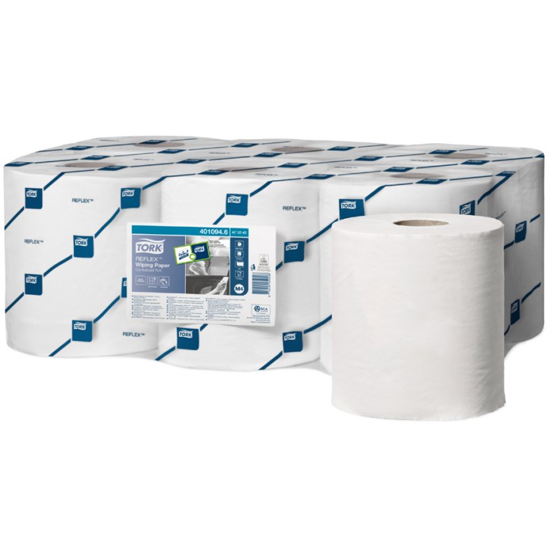 Tork Rouleau de nettoyage universel, 2 épaisseurs, blanc, 150,8 m