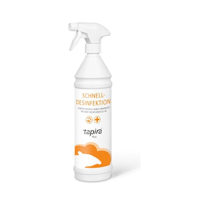Tapira oppervlakte desinfectiespray, alcoholbasis, gebruiksklaar, 1 liter spuitfles