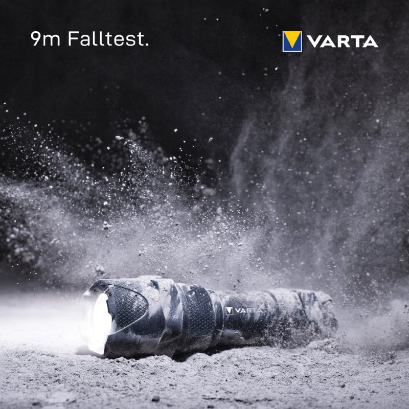VARTA zaklamp Indestructible F10 Pro, 300 lumen, 183 m reikwijdte, inclusief 3 AAA batterijen