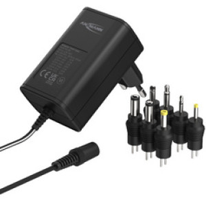 ANSMANN universele stekkeradapter APS 300, 3,6 W, 3-12 V, zwart