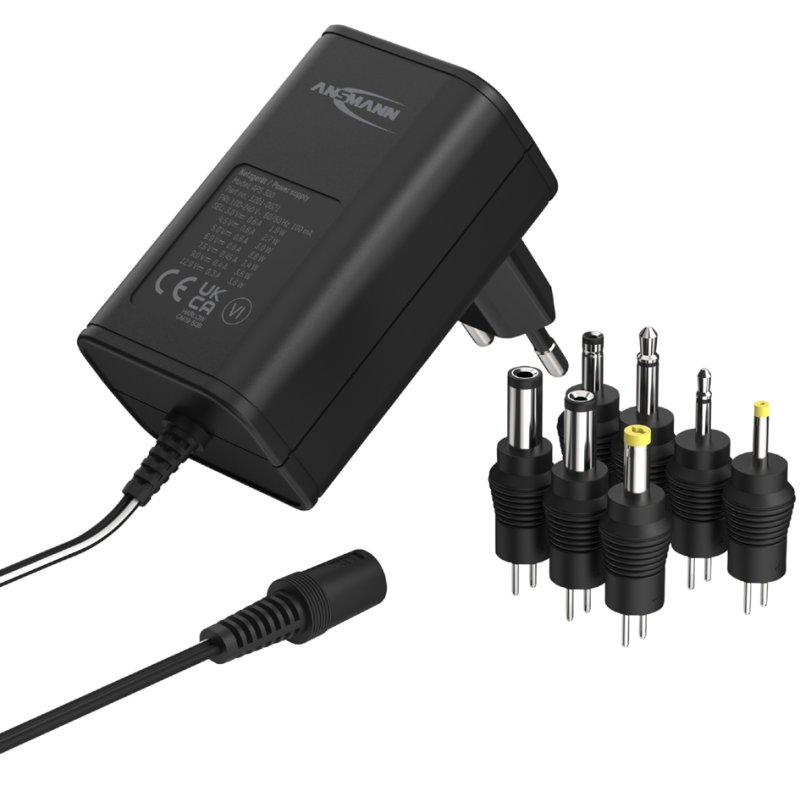 ANSMANN universele netvoeding APS 600, 7,2 W, 3-12 V, zwart