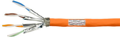 LogiLink Professional installatiekabel, categorie 7, oranje, 25 meter