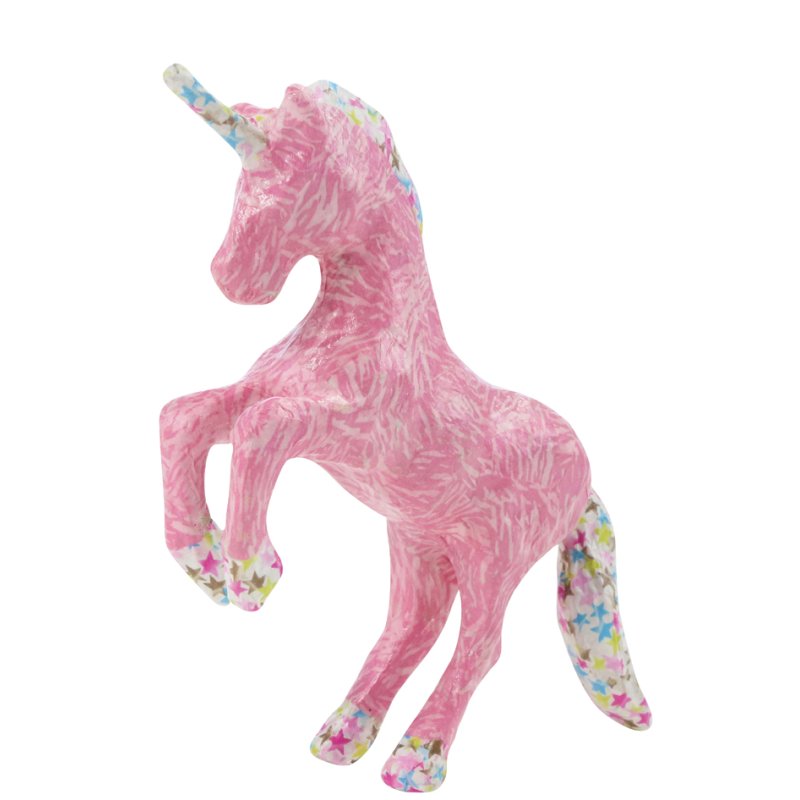 décopatch papier-mâché unicorn set, complete craft kit