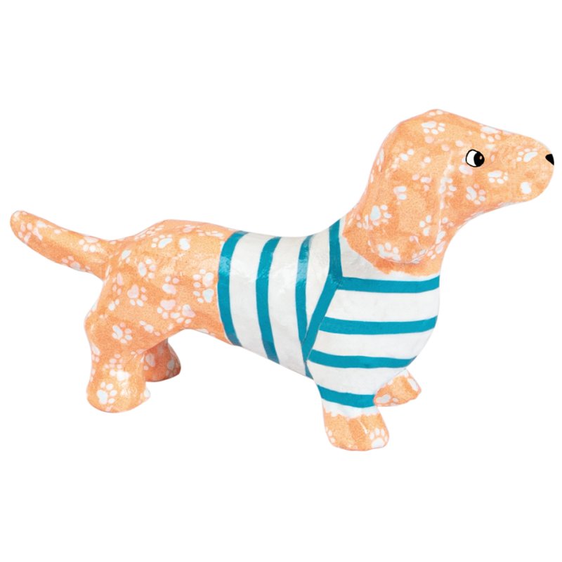 Décopatch papier-mâché set teckel, 5 pièces, à partir de 6 ans