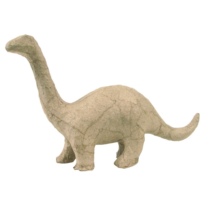 décopatch papier-mâché figure Brontosaurus, naturel brun, 170×50×100 mm