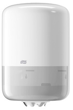 Tork schoonmaakroldispenser Elevation, wit, M2 systeem, afsluitbaar