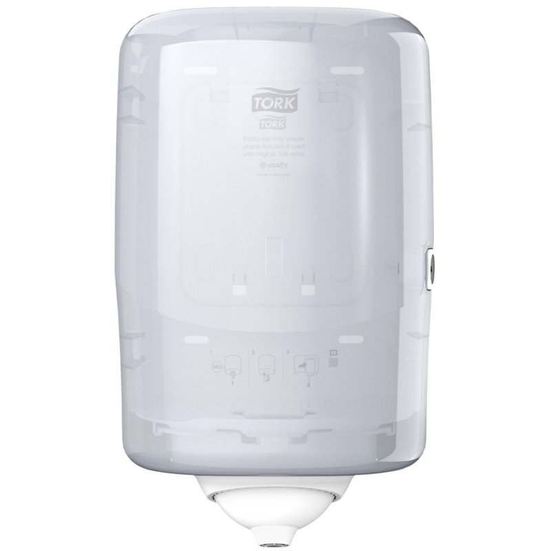 Tork Mini distributeur papier essuie-mains déroulage, blanc, montage murale