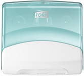 Tork dispenser voor reinigingsdoekjes, turkoois/wit, W4 systeem