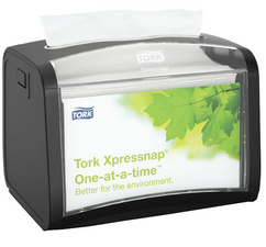 Tork servettendispenser Signature Line, zwart, 275 servetten capaciteit