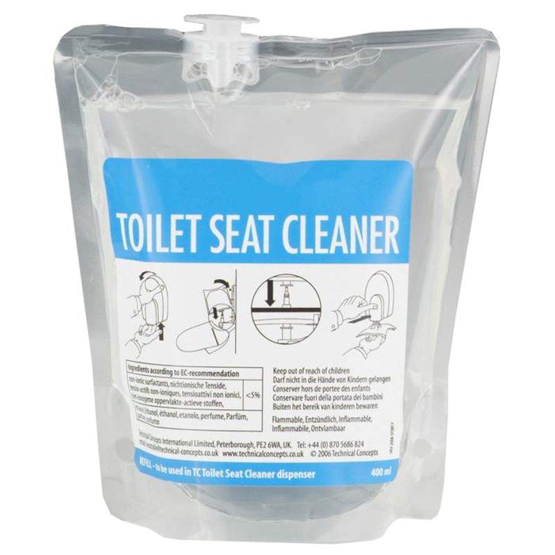 Rubbermaid nettoyant lunette WC spray recharge, base alcool, 400 ml, 12 pièces