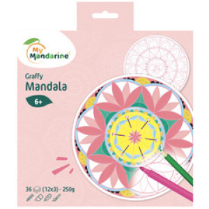 Kleurboek 'Graffy Pop Mandala', Meisje