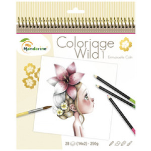 Sinaasappelkleurig schetsboek 'Wild 1'