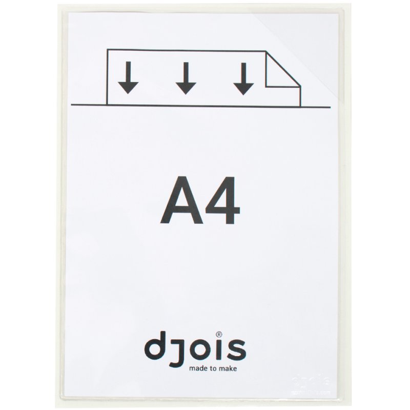 Djois chemise de documents avec rabat d'angle KANG, A4, transparent, 5 pièces
