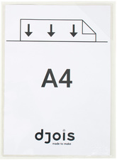 djois zichtmap met hoekklep KANG, A5, transparant, 5 stuks