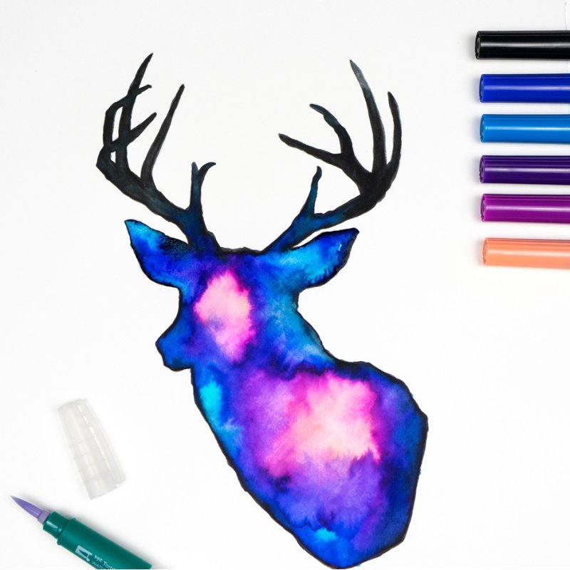 TOMBOW Dual Brush Pen stiften set Galaxy, dubbele punt, 10 stuks