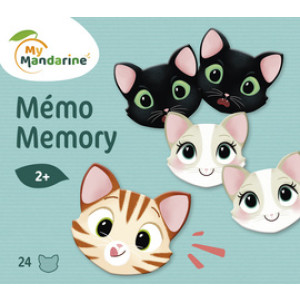 My Mandarine geheugenspel Katten, 24 kaarten, 12 paren, vanaf 2 jaar