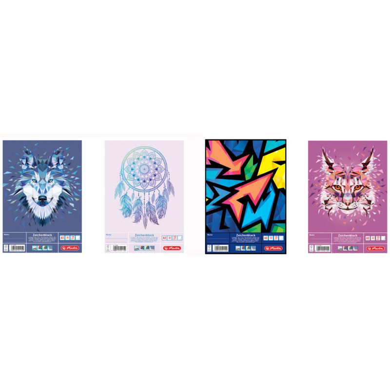 herlitz tekenpapier A3, 120 g/m², 20 vel