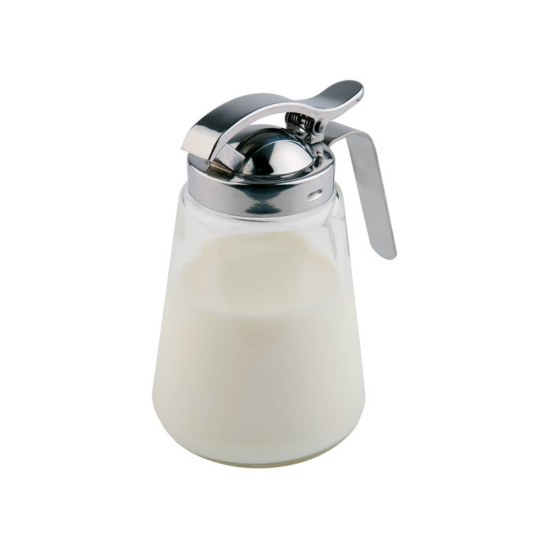 APS carafe universelle avec bouchon doseur, transparent/argent, verre, 0,3 litre