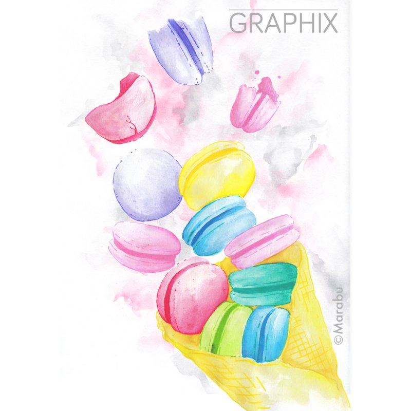 Marabu brushpennen Aqua Pen Graphix IJskristal, doos 12 stuks