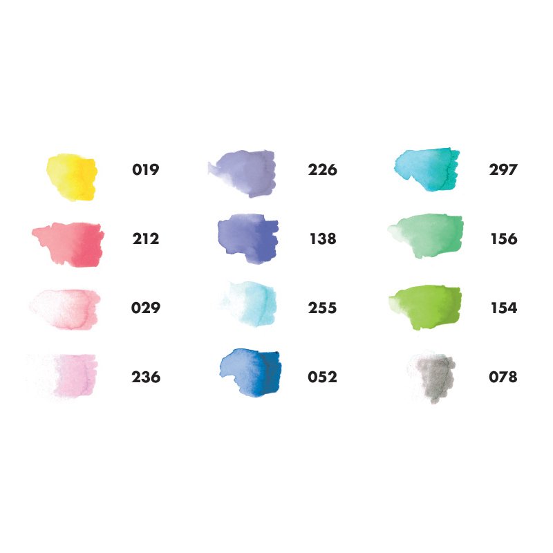 Marabu brushpennen Aqua Pen Graphix IJskristal, doos 12 stuks
