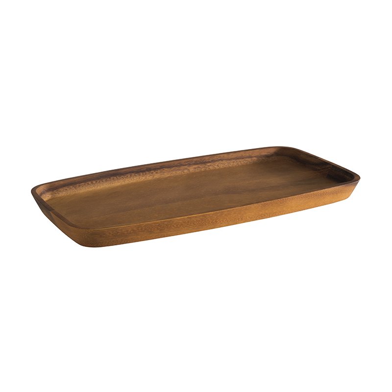 APS plateau de service VELVET, bois d'acacia, 350×250×20 mm