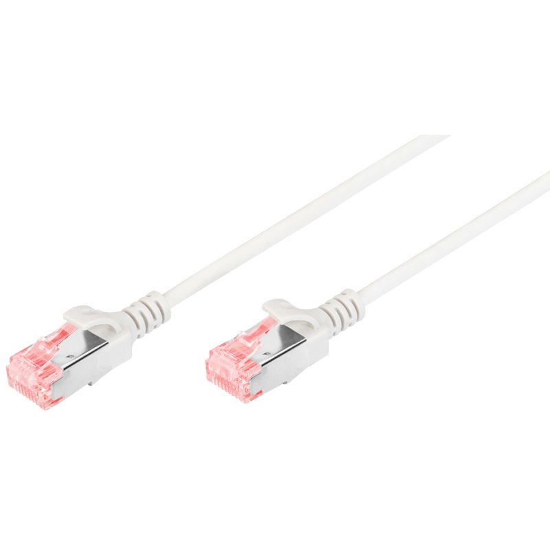 DIGITUS Slim network cable Cat. 6 U/FTP, grey, 10 metres